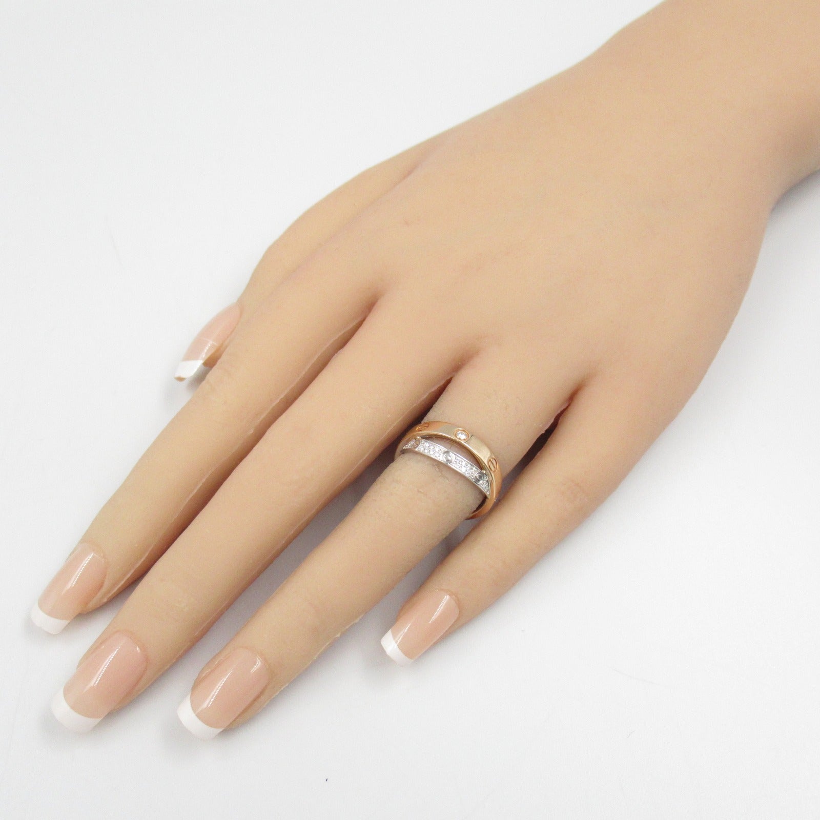 ビーラブリング 4PD パヴェダイヤ リング 指輪 K18PG（ピンクゴールド