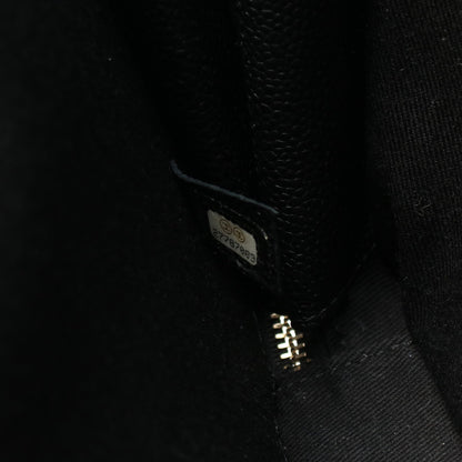 マトラッセ ビジネスバッグ キャビアスキン ブラック ゴールド金具 2WAY シャネル バッグ CHANEL