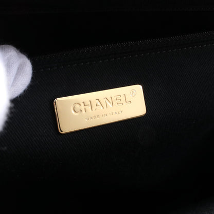 マトラッセ ビジネスバッグ キャビアスキン ブラック ゴールド金具 2WAY シャネル バッグ CHANEL