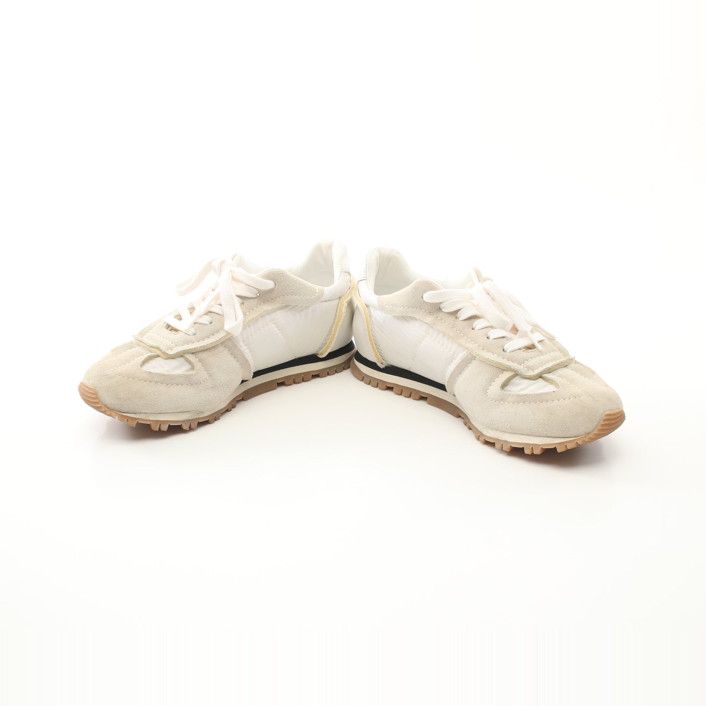 RUNNER ランナー スニーカー ナイロン スエード ホワイト ライトグレー メゾンマルジェラ22 シューズ Maison Margiela 22