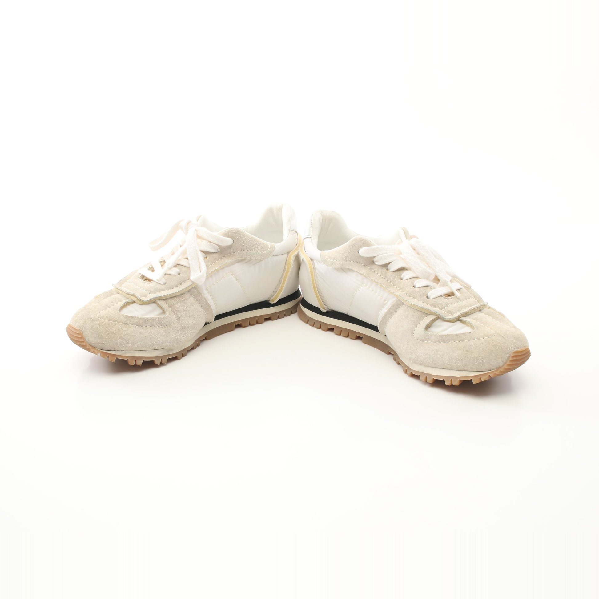 RUNNER ランナー スニーカー ナイロン スエード ホワイト ライトグレー メゾンマルジェラ22 シューズ Maison Margiela 22