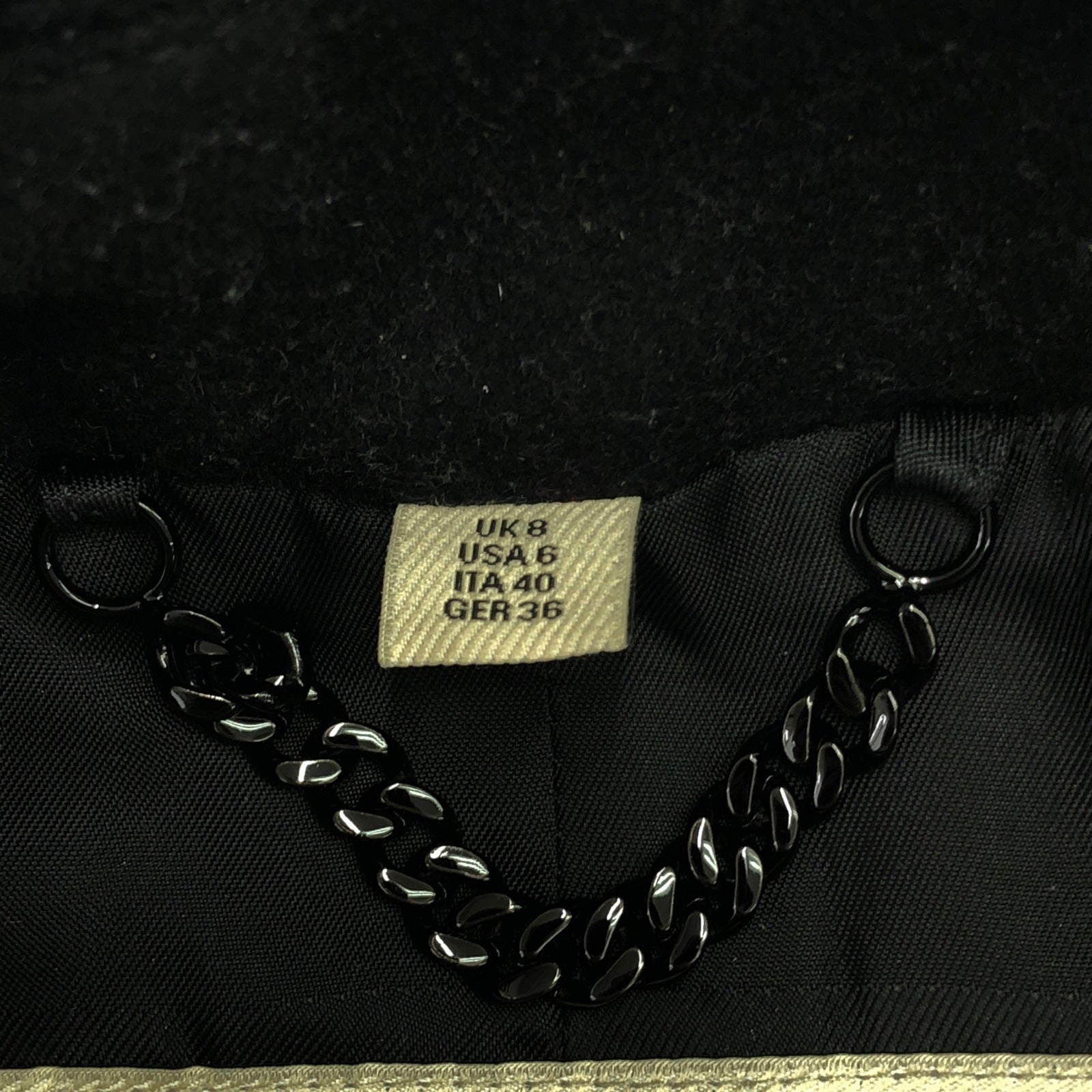 Burberry ブラック ウールコート 36 ミッドレングス ウールカーコート (チャコール) - メンズ, ウール