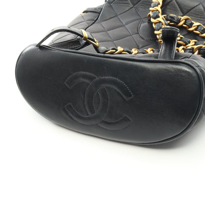 マトラッセ バックパック リュックサック ラムスキン ブラック ゴールド金具 シャネル バッグ CHANEL