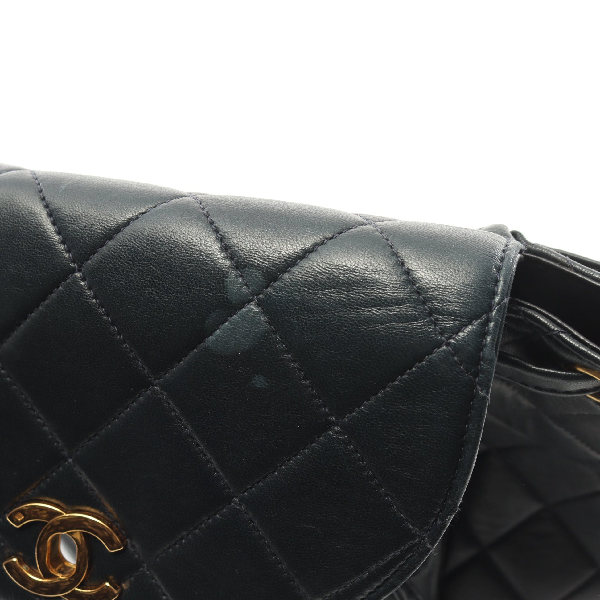 マトラッセ バックパック リュックサック ラムスキン ブラック ゴールド金具 シャネル バッグ CHANEL