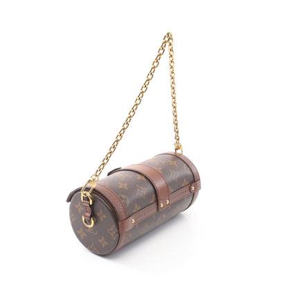 パピヨン トランク モノグラム ショルダーバッグ PVC レザー ブラウン ルイヴィトン バッグ LOUIS VUITTON