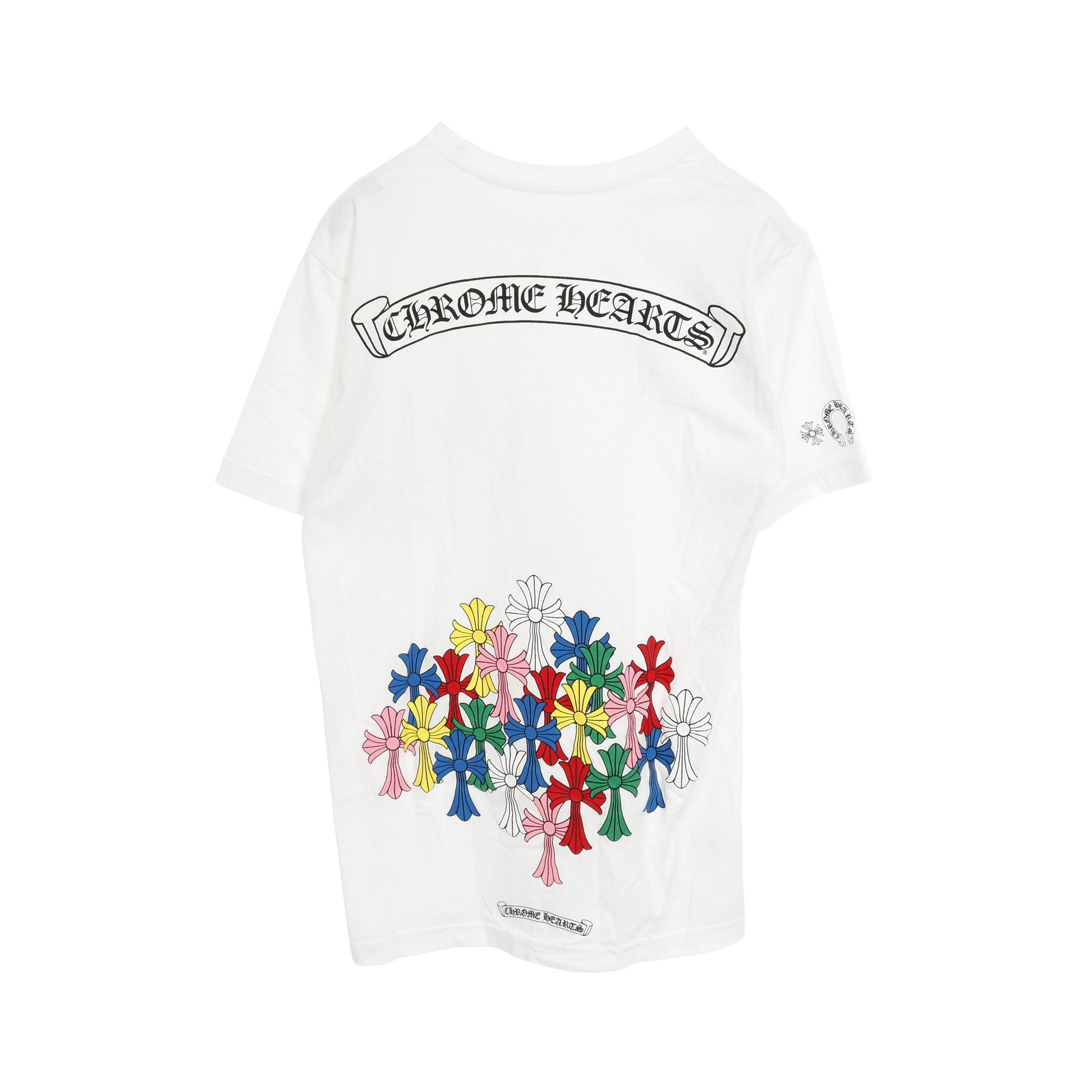 スクロールラベル マルチカラー セメタリークロス Tシャツ コットン 