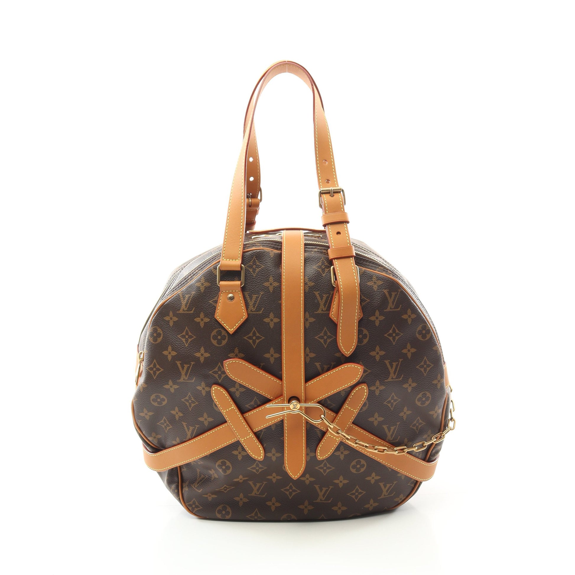 ソフト ハット トランク モノグラム ボストンバッグ PVC レザー ブラウン ルイヴィトン バッグ LOUIS VUITTON