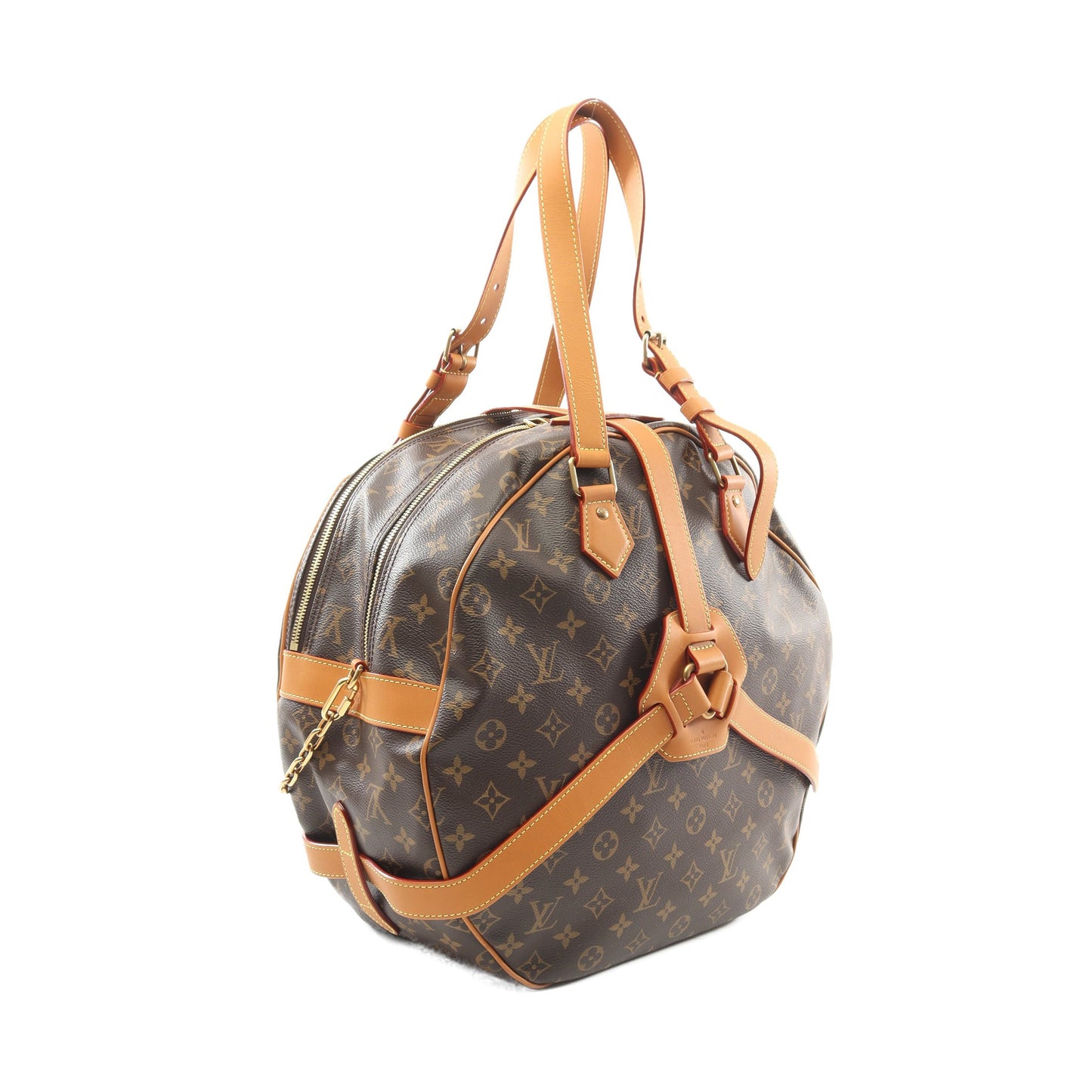 ソフト ハット トランク モノグラム ボストンバッグ PVC レザー ブラウン ルイヴィトン バッグ LOUIS VUITTON