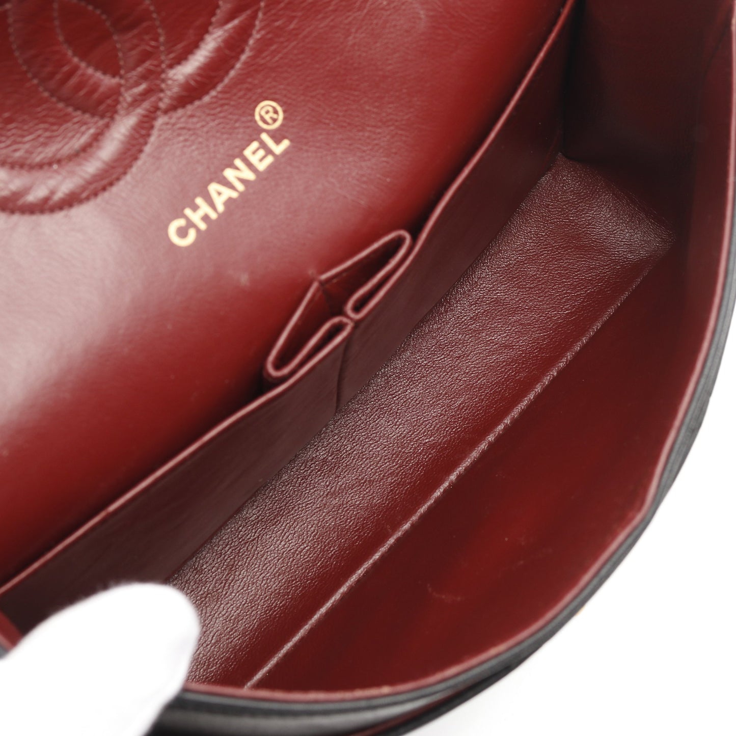 マトラッセ Wフラップ Wチェーンショルダーバッグ ラムスキン ブラック ゴールド金具 シャネル バッグ CHANEL