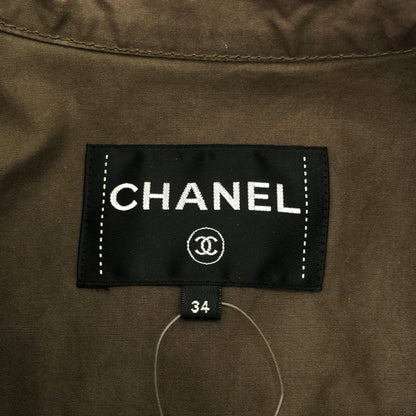 ロングコート コート コットン ブラウン シャネル アウター CHANEL
