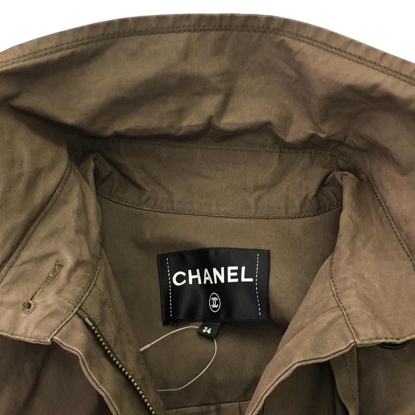 ロングコート コート コットン ブラウン シャネル アウター CHANEL