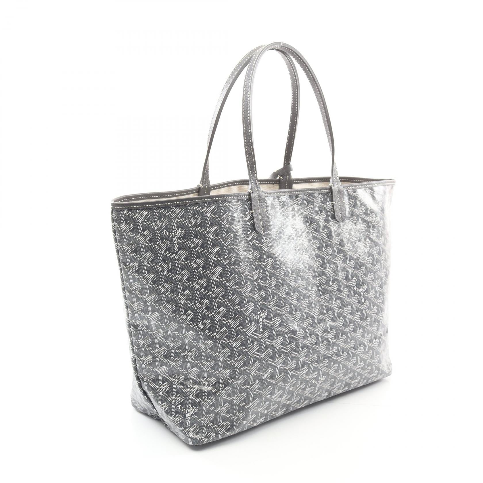 サンルイPM ハンドバッグ トートバッグ コーティングキャンバス レザー グレー マルチカラー ゴヤール バッグ GOYARD