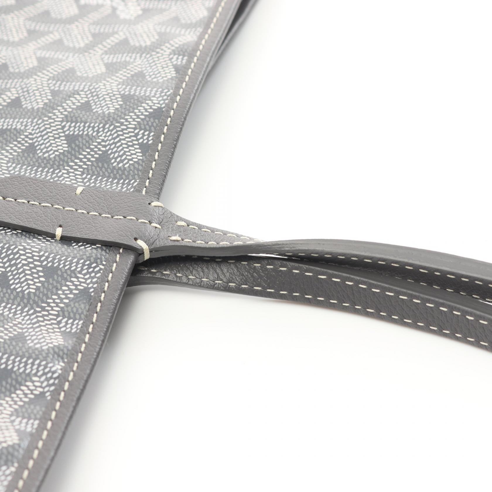 サンルイPM ハンドバッグ トートバッグ コーティングキャンバス レザー グレー マルチカラー ゴヤール バッグ GOYARD