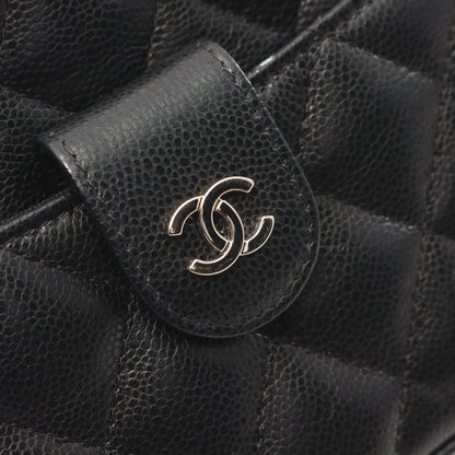 マトラッセ カメラバッグ チェーンショルダーバッグ キャビアスキン ブラック ゴールド金具 シャネル バッグ CHANEL