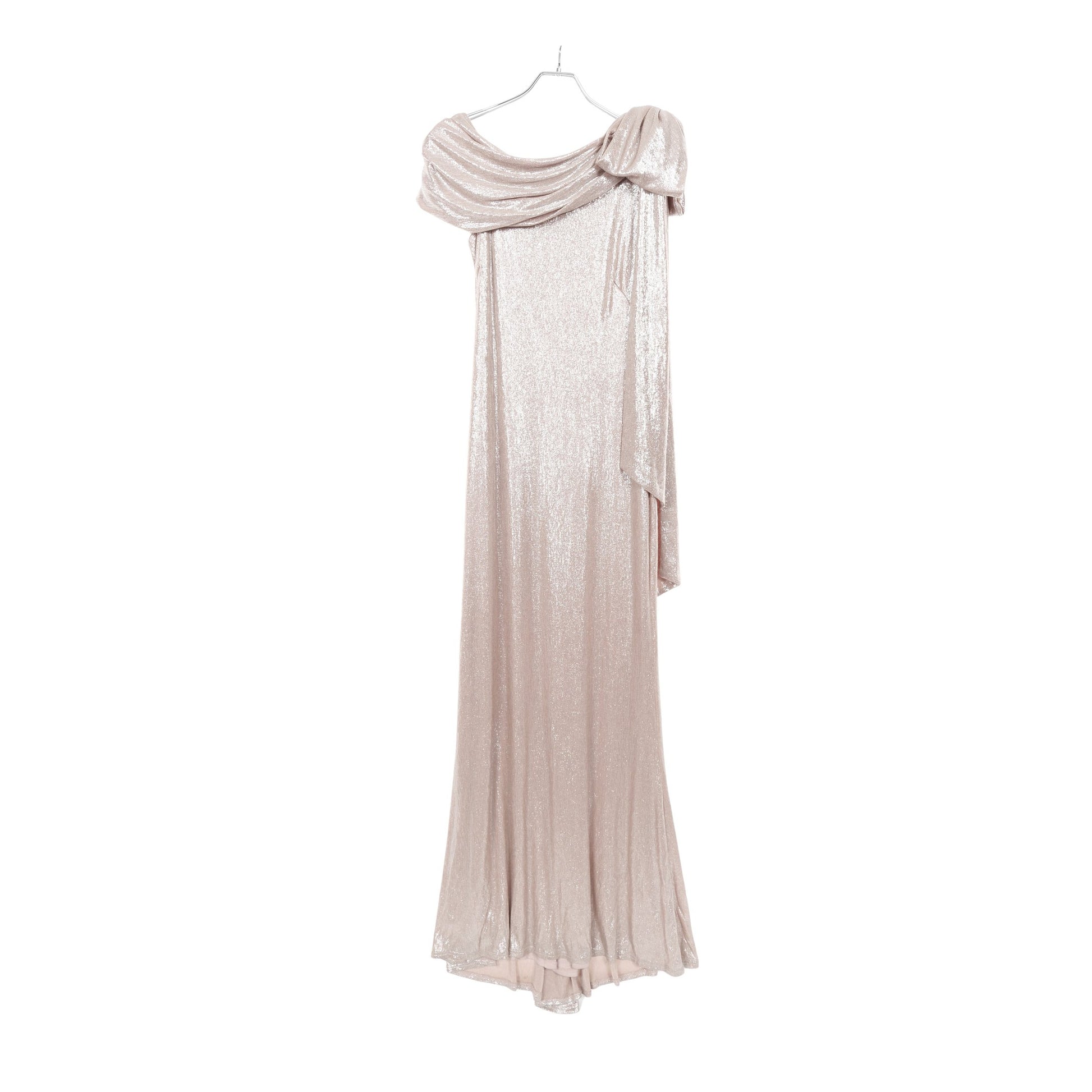 ロング ワンショルダー ワンピース ピンクベージュ タダシショージ ワンピース TADASHI SHOJI
