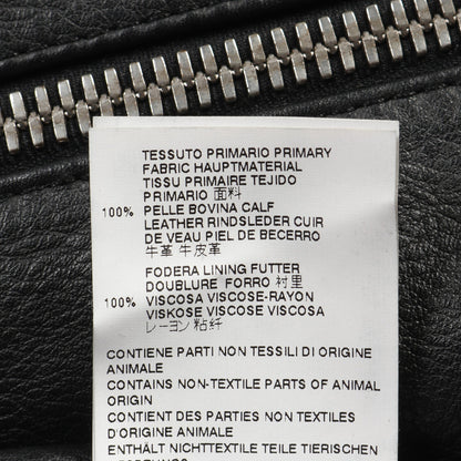 5ZIP レザージャケット ライダースジャケット レザー ブラック メゾンマルジェラ14 アウター Maison Margiela 14