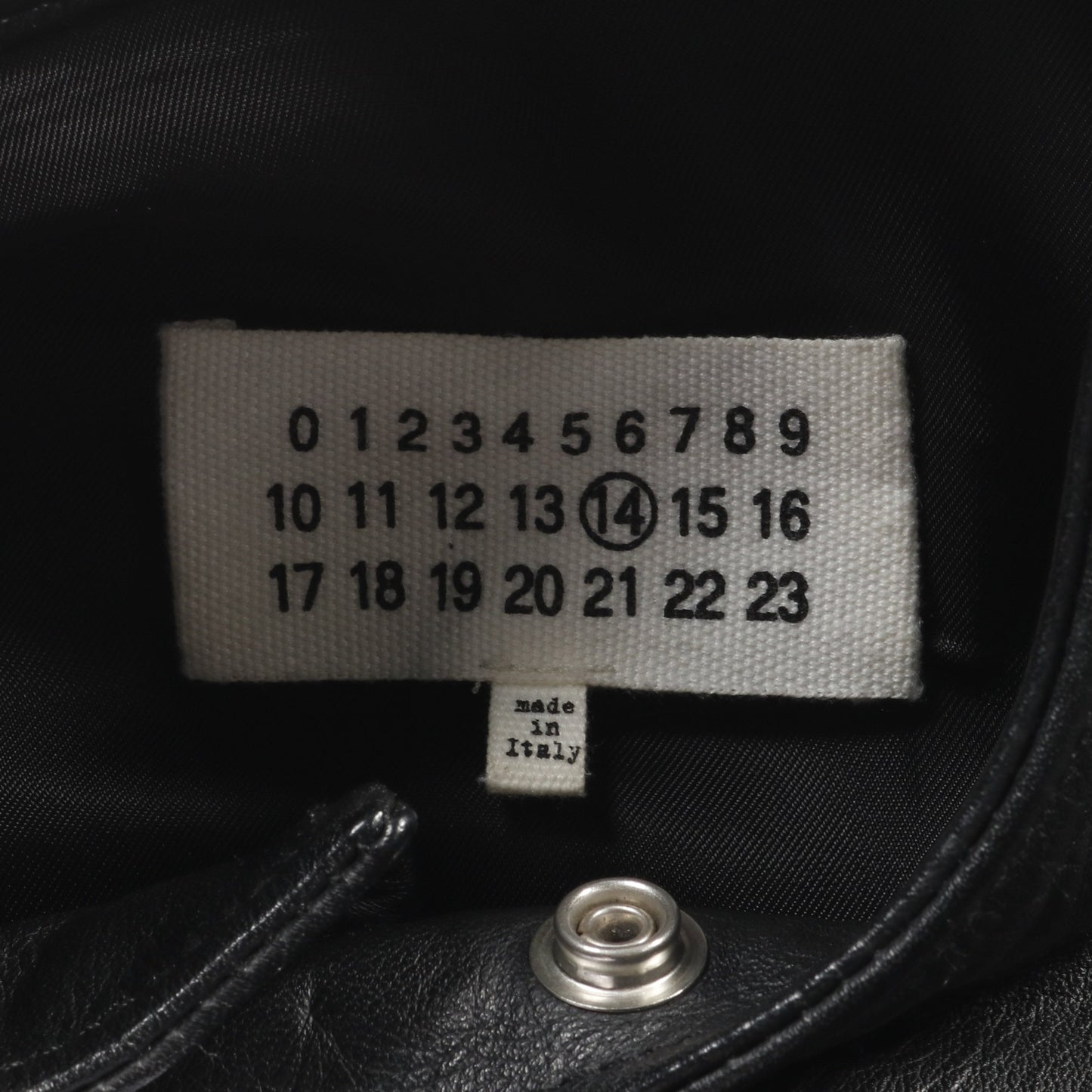 5ZIP レザージャケット ライダースジャケット レザー ブラック メゾンマルジェラ14 アウター Maison Margiela 14