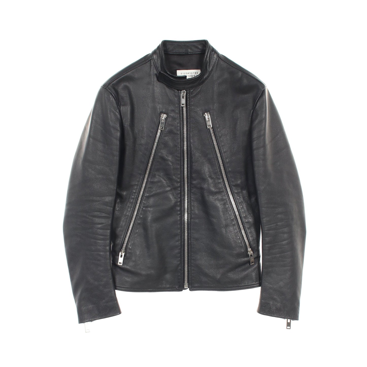 5ZIP レザージャケット ライダースジャケット レザー ブラック メゾンマルジェラ14 アウター Maison Margiela 14