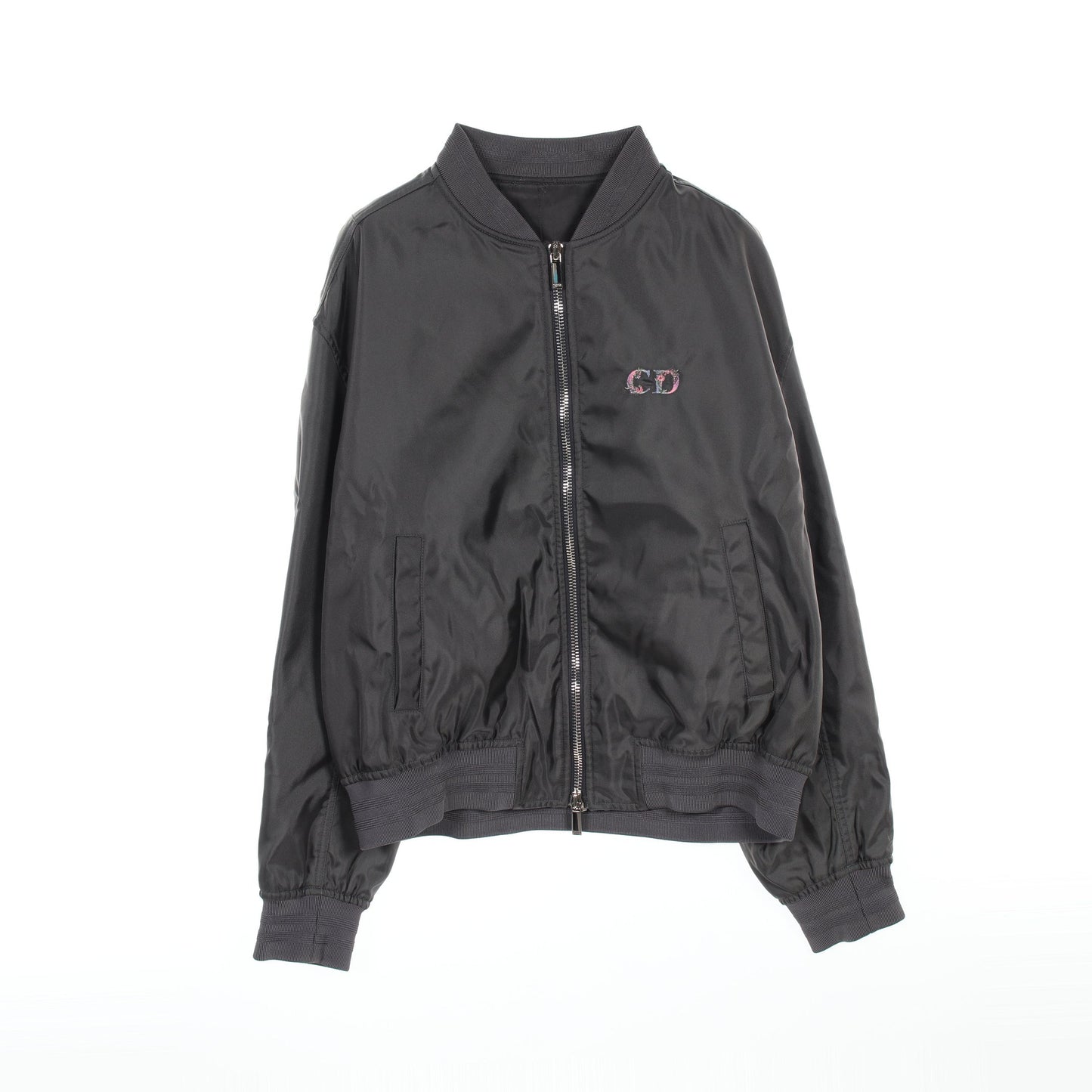 DIOR × Daniel Arsham FLOWERS ブルゾン ナイロン グレー 中綿 ディオール アウター DIOR