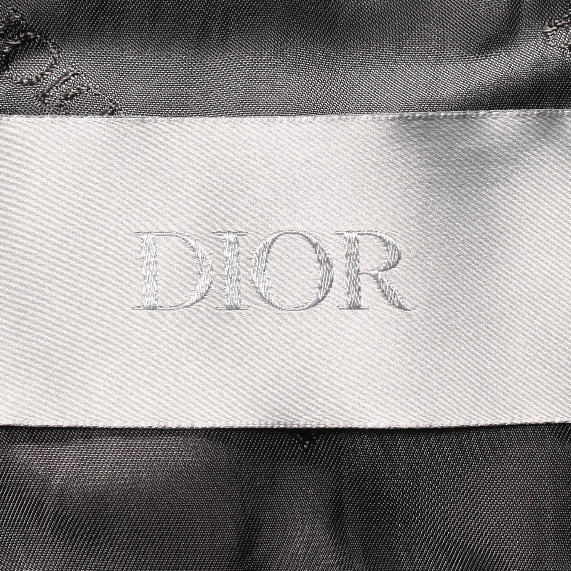 DIOR × Daniel Arsham FLOWERS ブルゾン ナイロン グレー 中綿 ディオール アウター DIOR