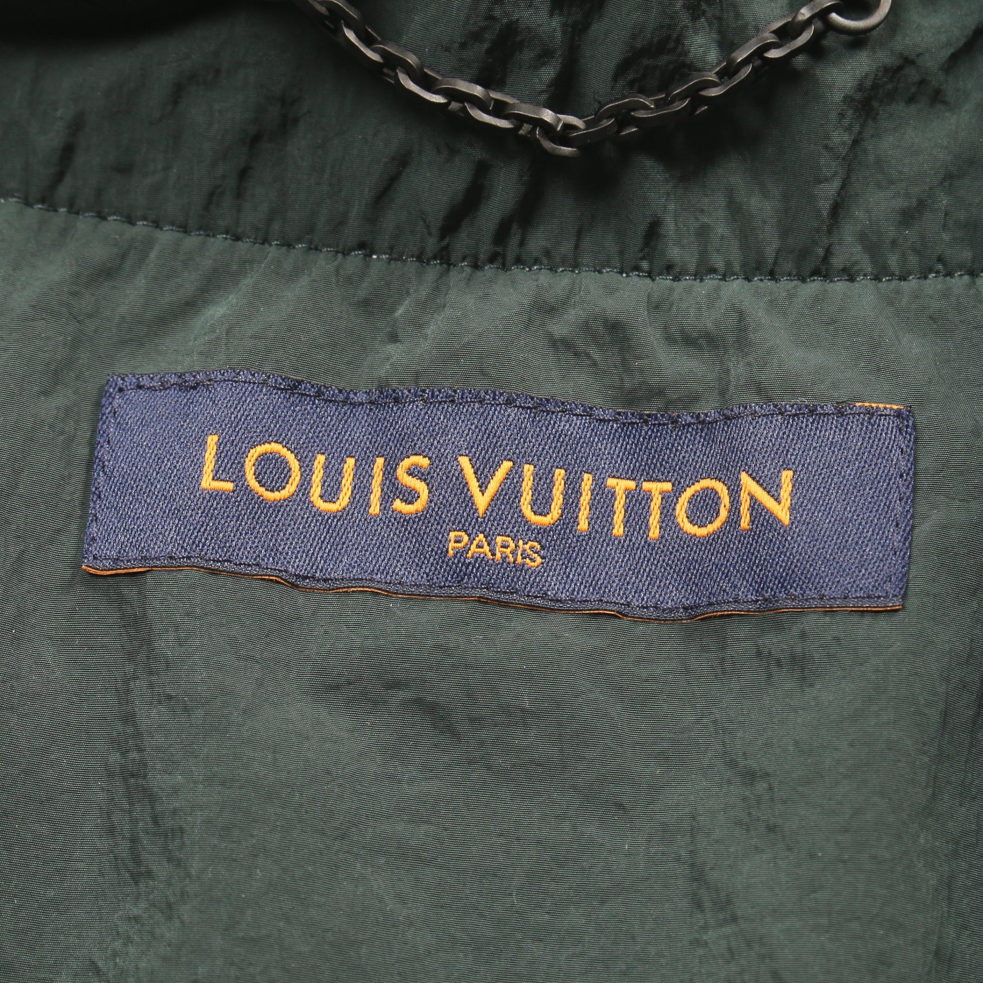 パッチワーク ベースボール ジップパーカー ナイロンジャケット ナイロン ホワイト グリーン イエロー ルイヴィトン アウター LOUIS VUITTON