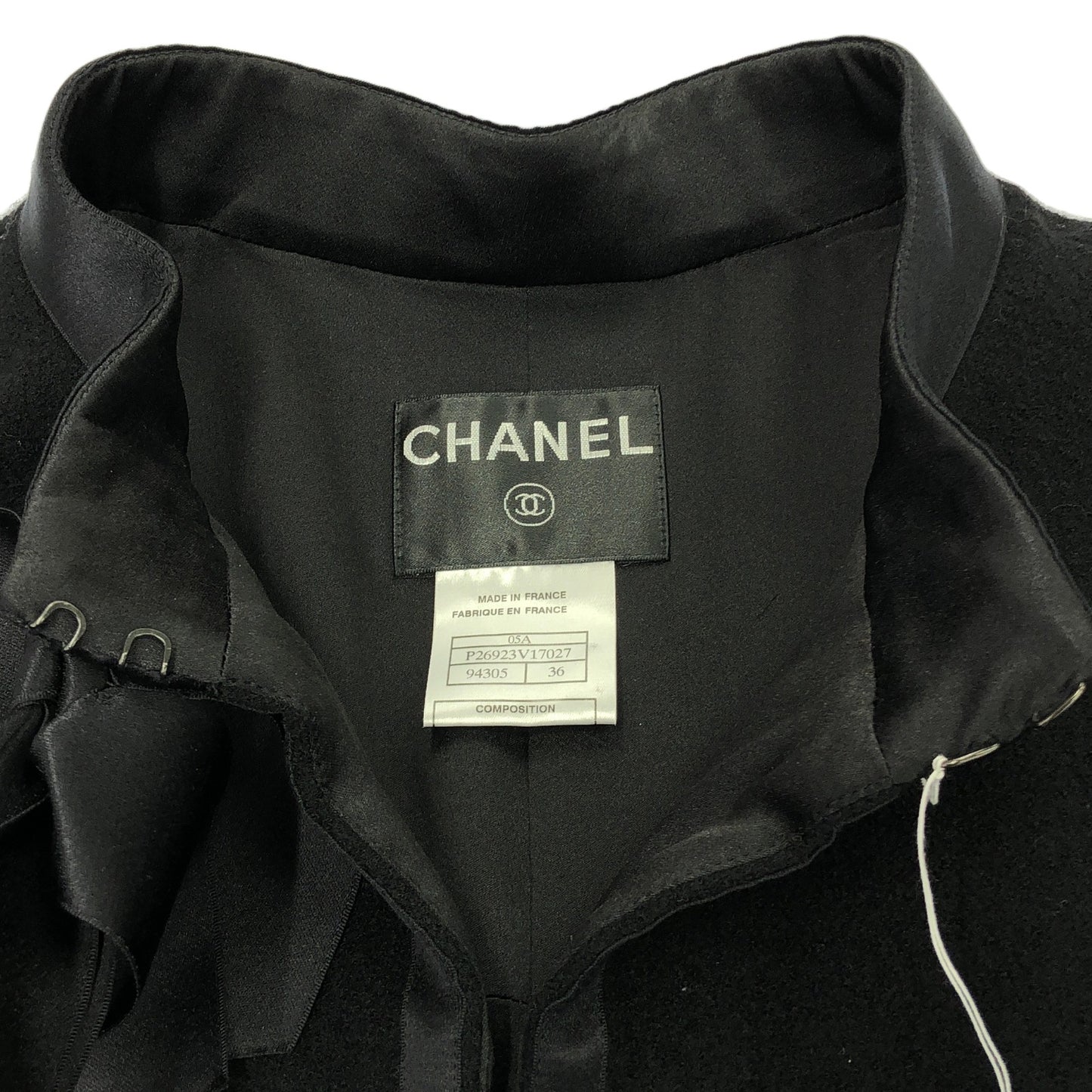 コート コート ウール ブラック シャネル アウター CHANEL