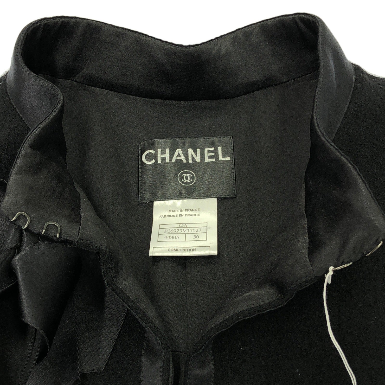 コート コート ウール ブラック シャネル アウター CHANEL