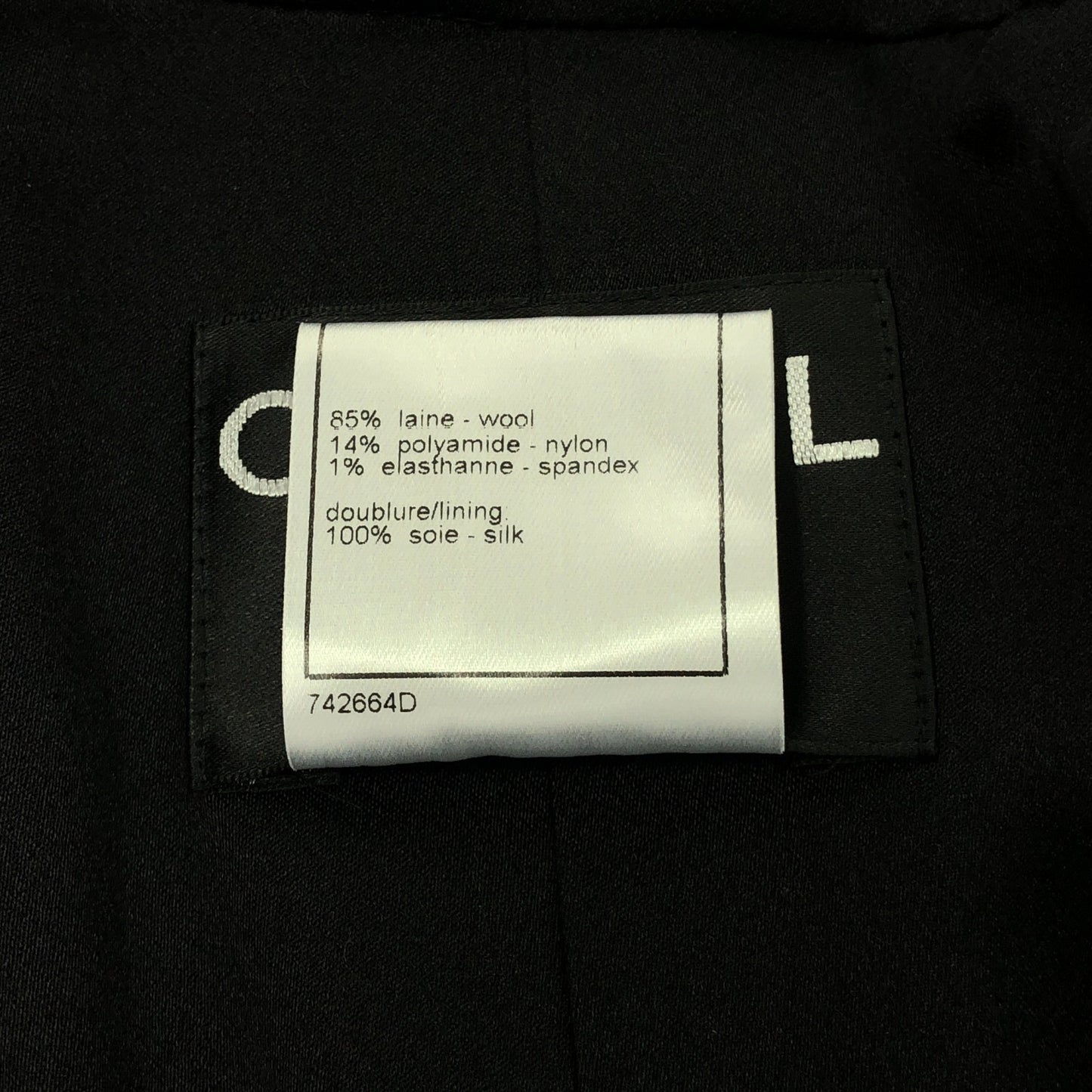 コート コート ウール ブラック シャネル アウター CHANEL