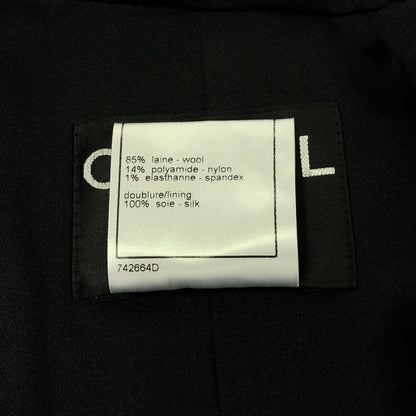 コート コート ウール ブラック シャネル アウター CHANEL