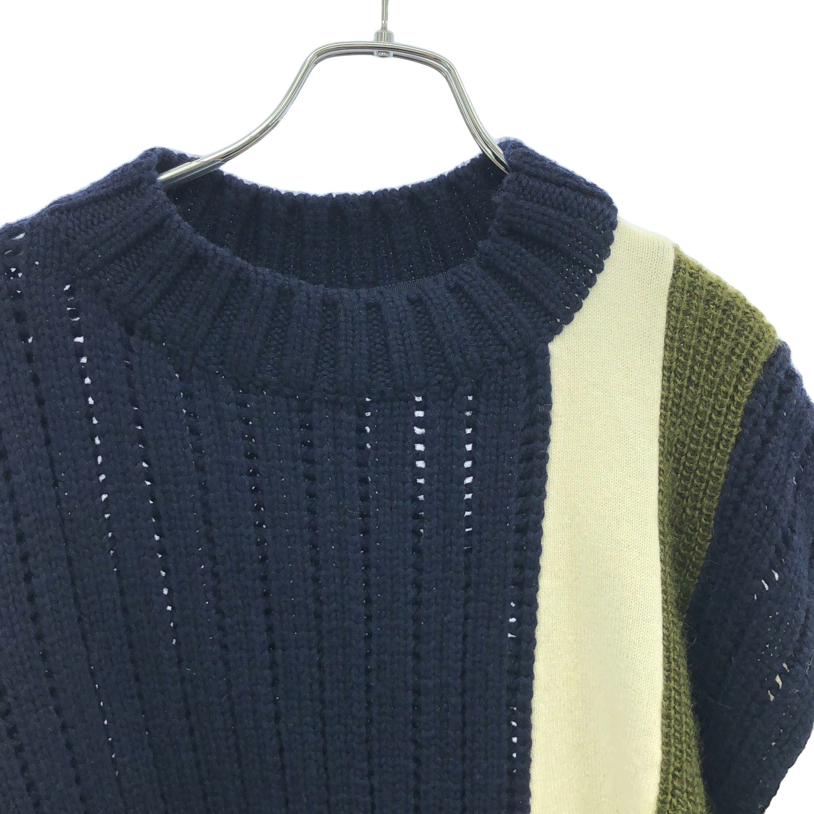 セーター ニット ウール ネイビー サカイ – RECLO