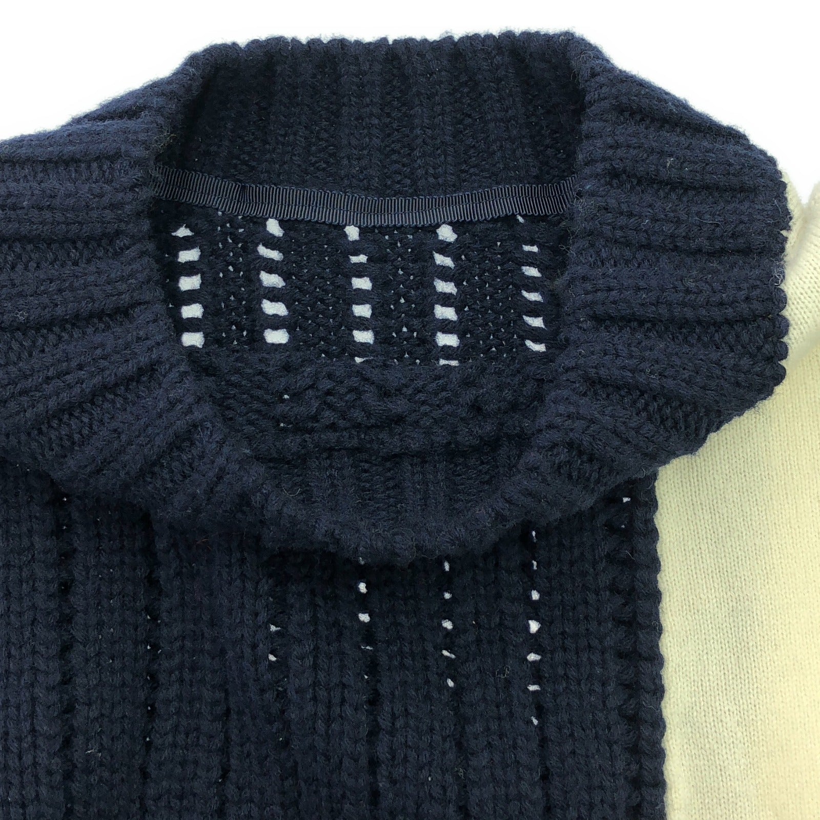 セーター ニット ウール ネイビー サカイ – RECLO