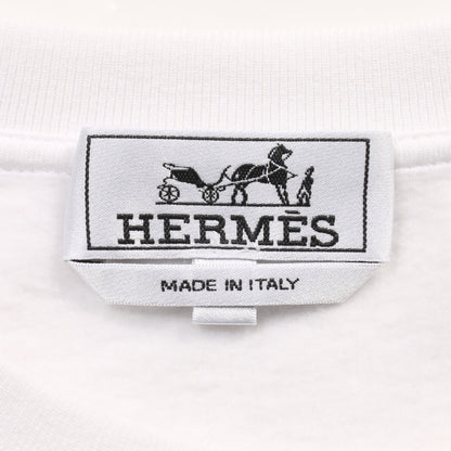 Scub'H トレーナー スウェットシャツ クルーネック コットン ホワイト エルメス トップス HERMES