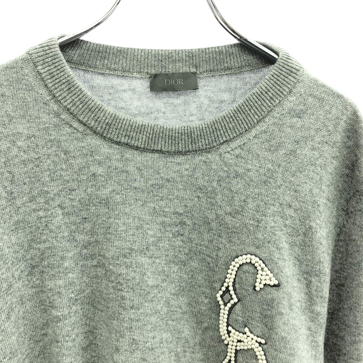 ニット ニット カシミヤ グレー ディオール トップス DIOR