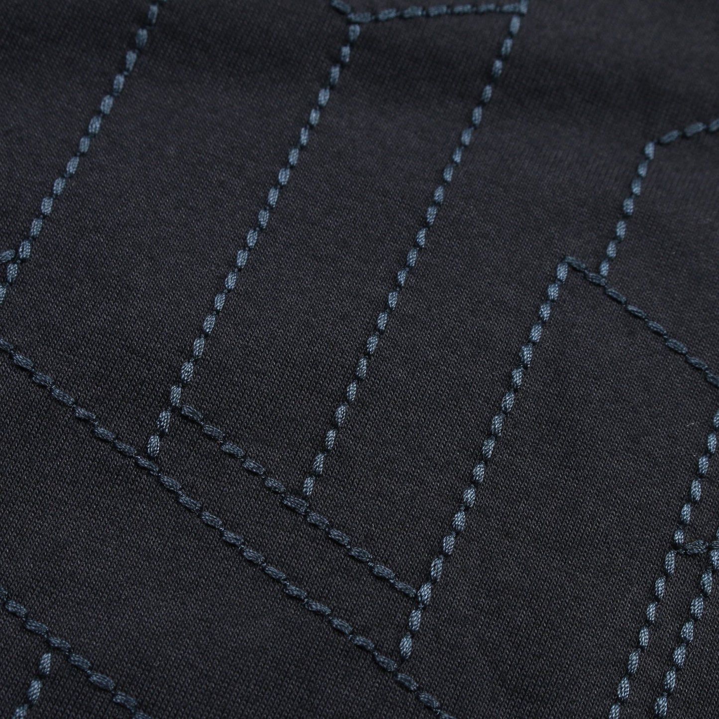 H 3D エンブロイダリー Tシャツ クルーネック コットン ネイビー エルメス トップス HERMES