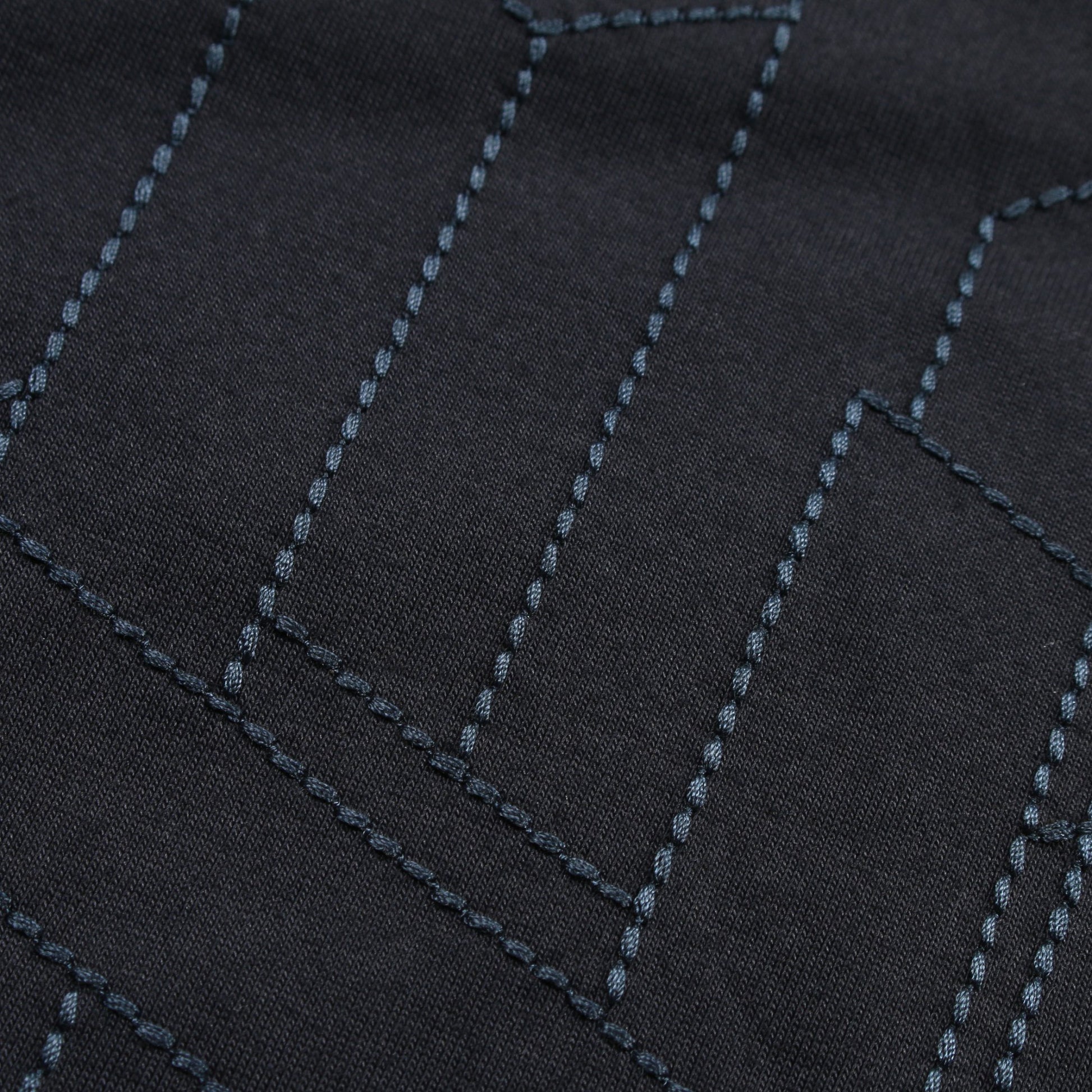 H 3D エンブロイダリー Tシャツ クルーネック コットン ネイビー エルメス トップス HERMES