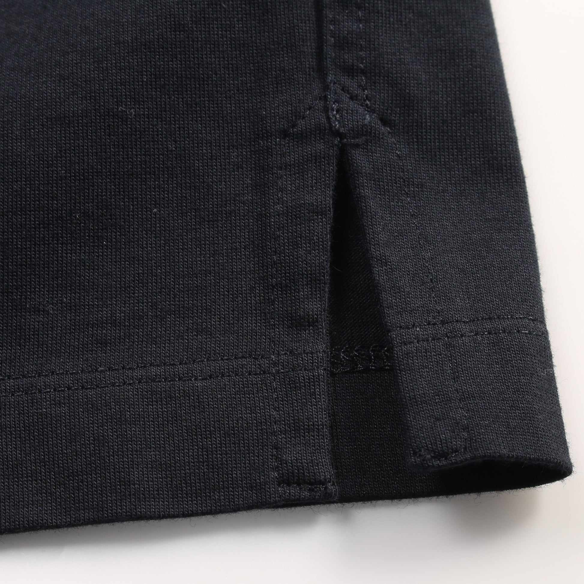 H 3D エンブロイダリー Tシャツ クルーネック コットン ネイビー エルメス トップス HERMES