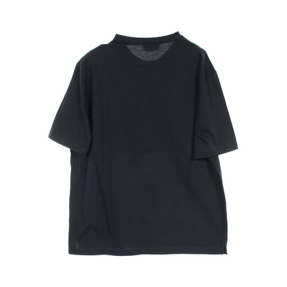 H 3D エンブロイダリー Tシャツ クルーネック コットン ネイビー エルメス トップス HERMES