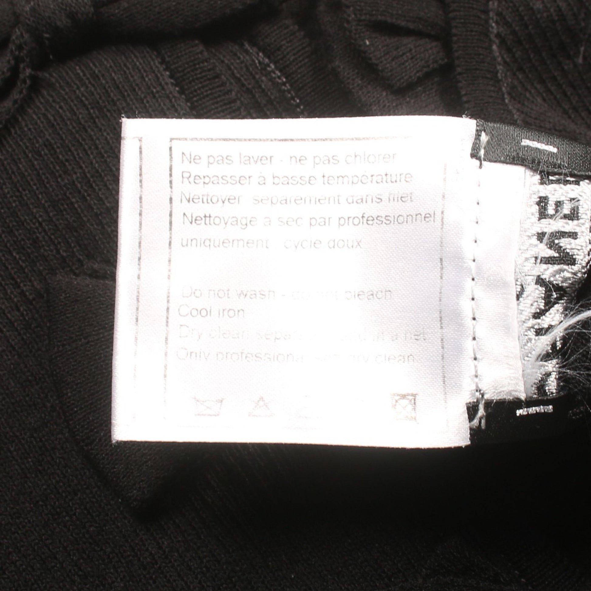 カットソー コットン ナイロン ブラック リボン 09P シャネル トップス CHANEL