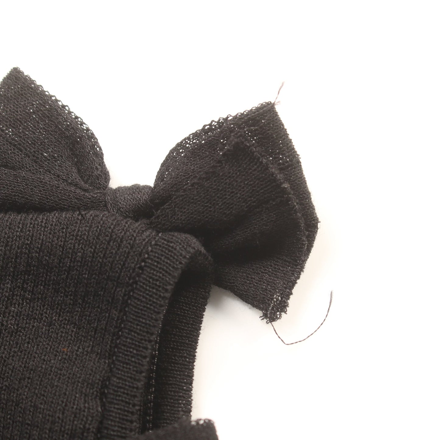 カットソー コットン ナイロン ブラック リボン 09P シャネル トップス CHANEL