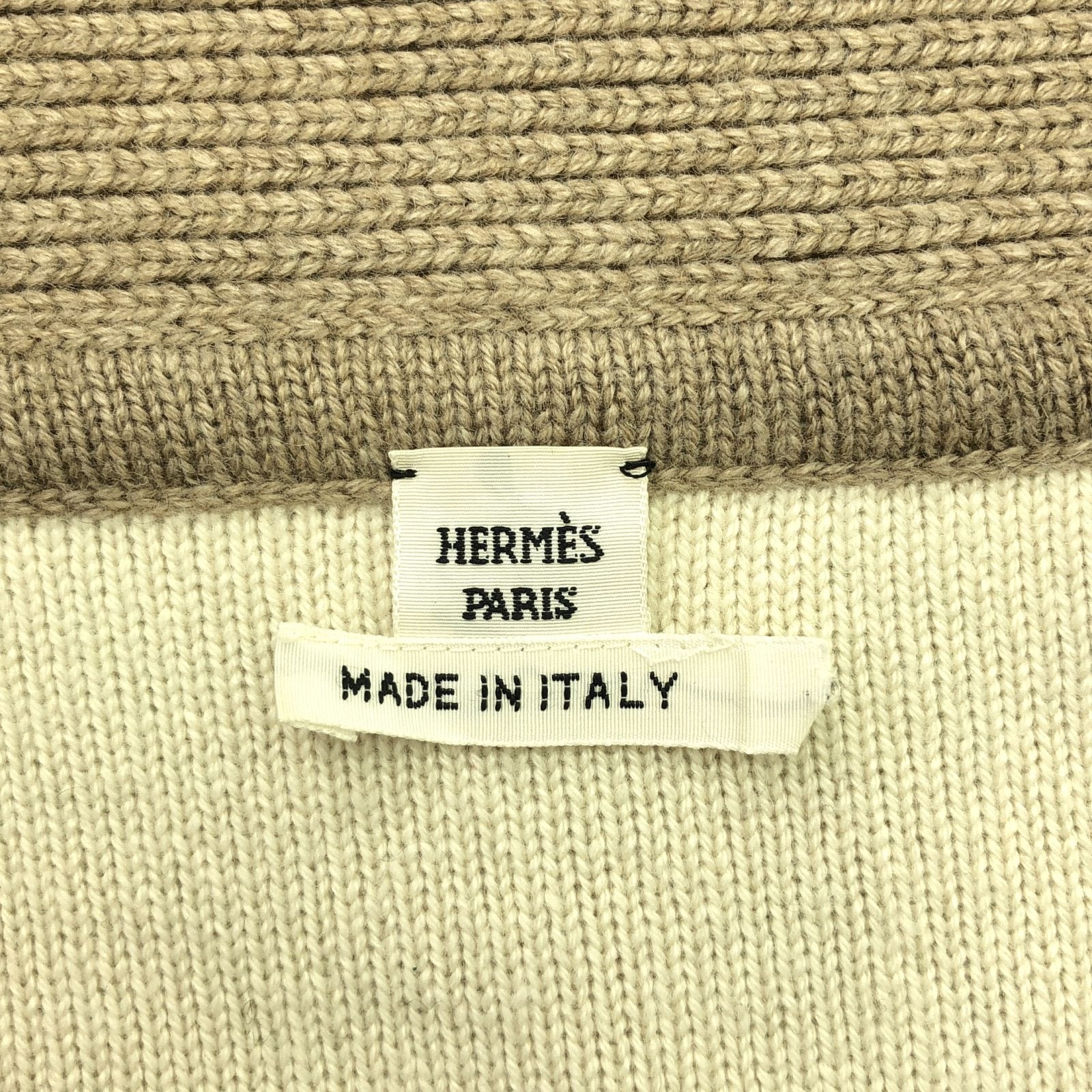カーディガン カーディガン カシミヤ ベージュ エルメス トップス HERMES