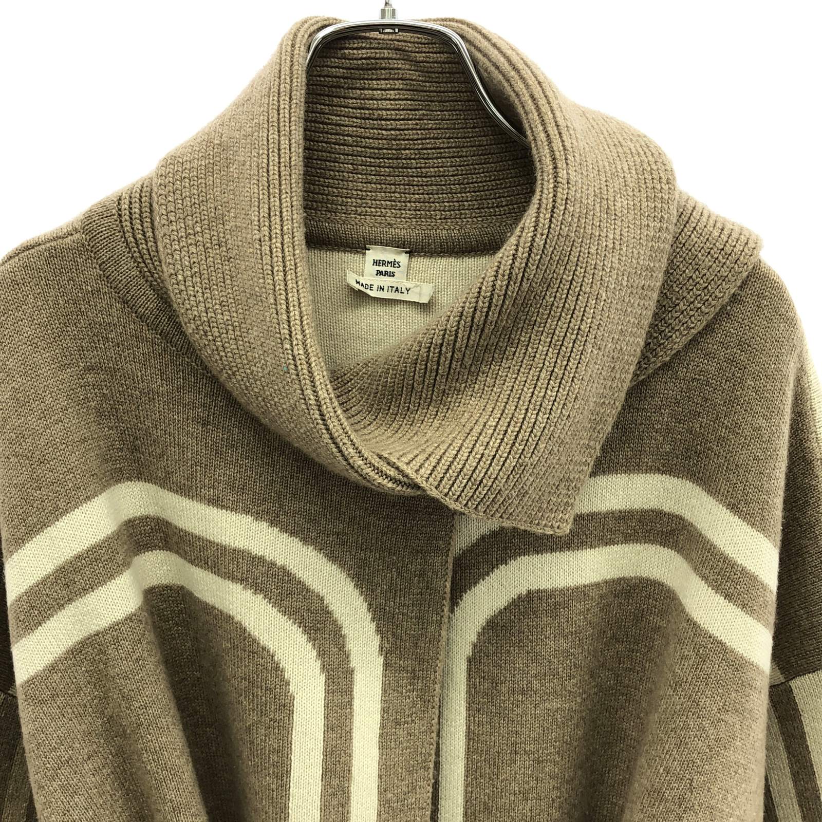 カーディガン カーディガン カシミヤ ベージュ エルメス トップス HERMES