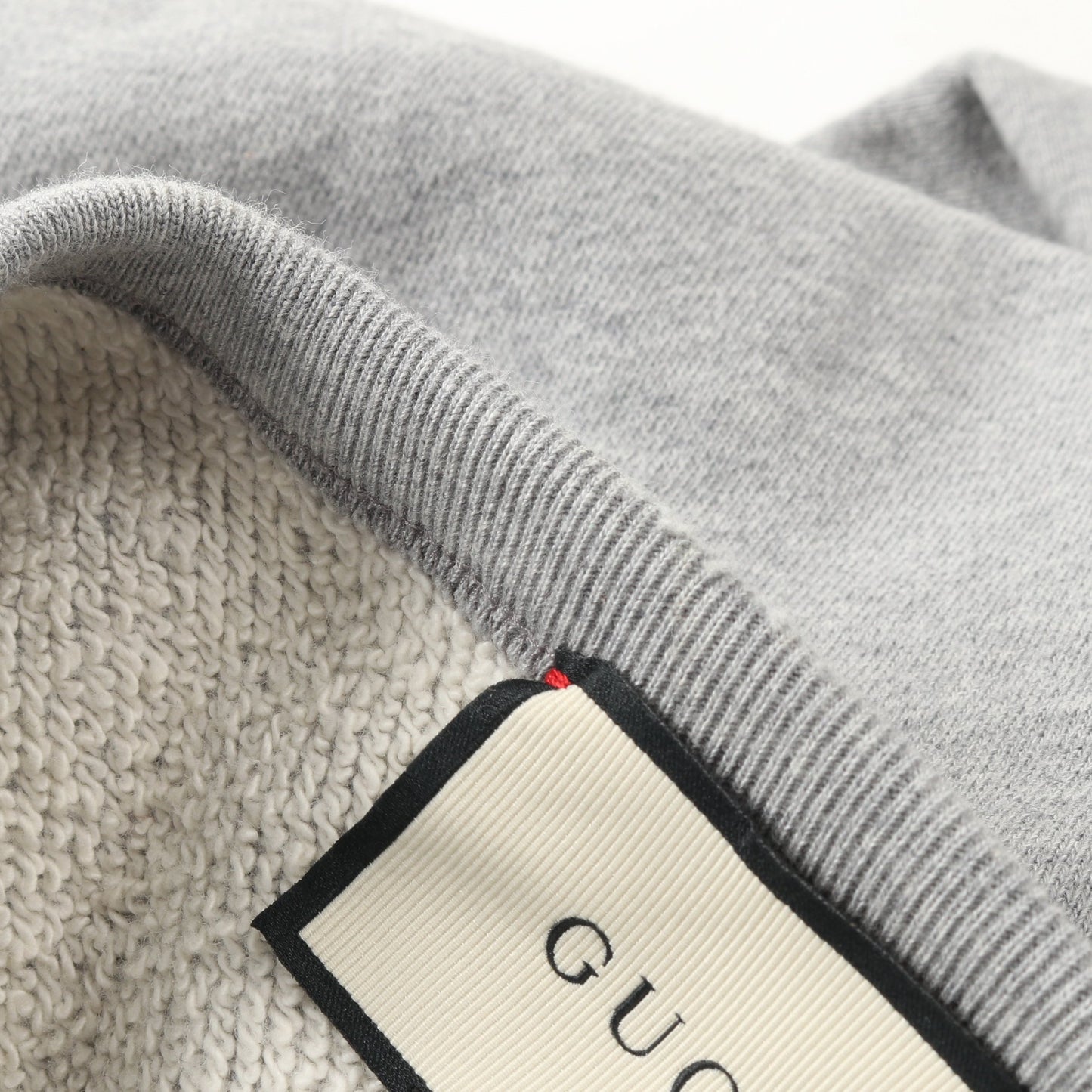 ヴィンテージロゴ タイガー スウェットシャツ トップス 長袖 コットン グレー ラメ ダメージ加工 グッチ トップス GUCCI