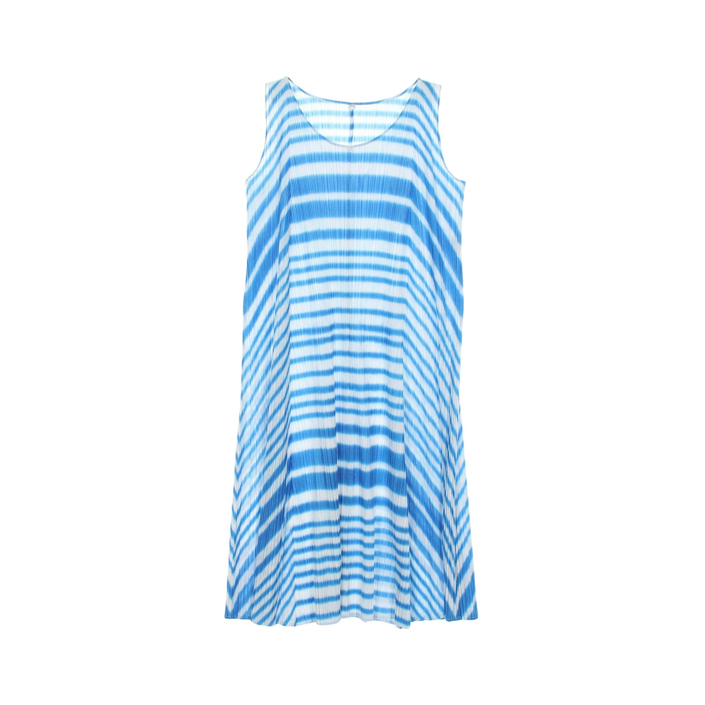 ワンピース プリーツ ボーダー ライトブルー ホワイト プリーツプリーズ ワンピース PLEATS PLEASE