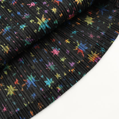 ワンピース スタープリント ブラック マルチカラー プリーツプリーズ ワンピース PLEATS PLEASE