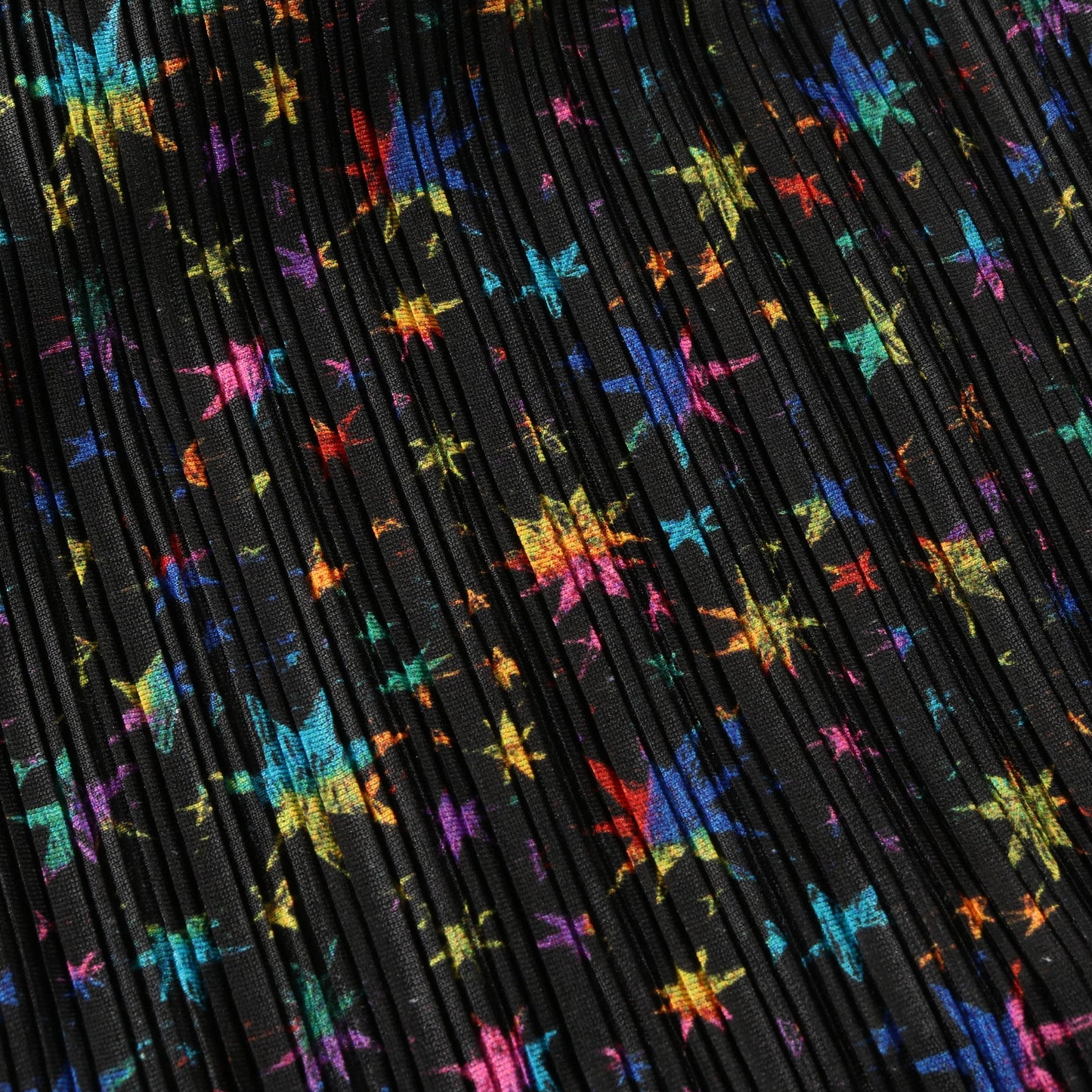 ワンピース スタープリント ブラック マルチカラー プリーツプリーズ ワンピース PLEATS PLEASE