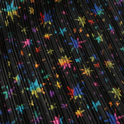 ワンピース スタープリント ブラック マルチカラー プリーツプリーズ ワンピース PLEATS PLEASE