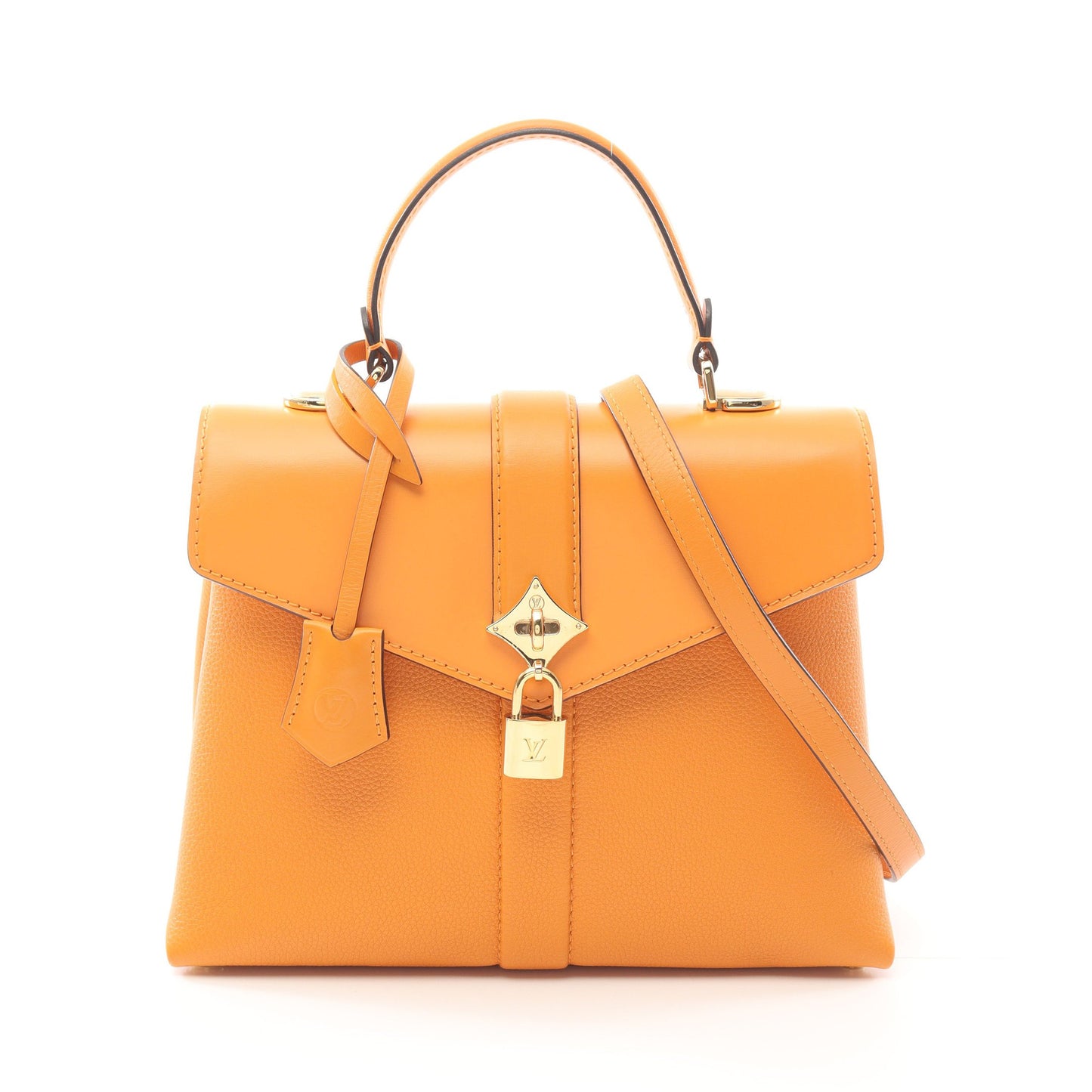 ローズ デ ヴァンPM ハンドバッグ レザー オレンジ 2WAY ルイヴィトン バッグ LOUIS VUITTON