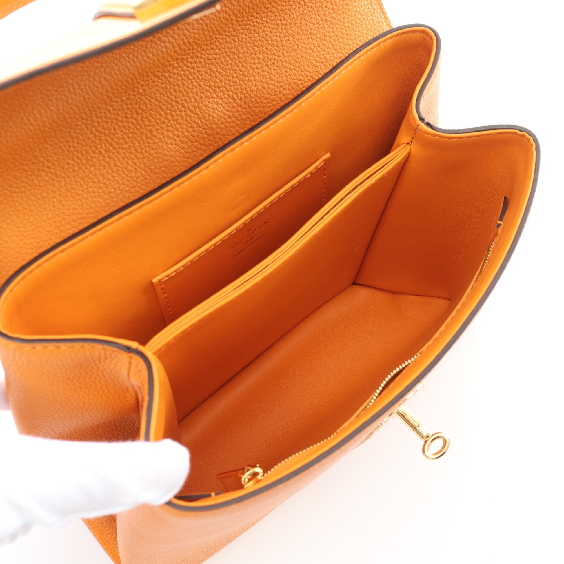 ローズ デ ヴァンPM ハンドバッグ レザー オレンジ 2WAY ルイヴィトン バッグ LOUIS VUITTON