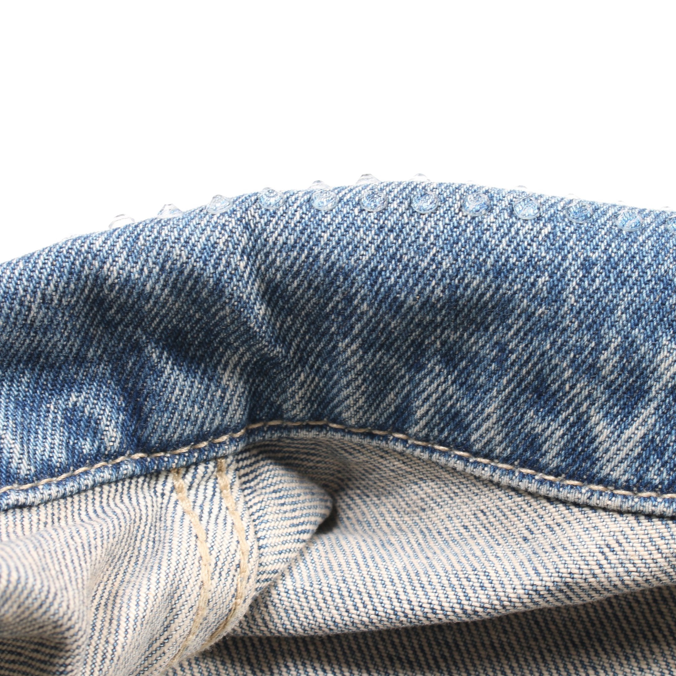 クリスタル デニム ビッグ トラッカー デニムジャケット コットン