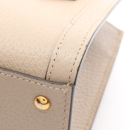 ダイアナ ミニ バンブー ハンドバッグ トートバッグ レザー グレーベージュ 2WAY グッチ バッグ GUCCI